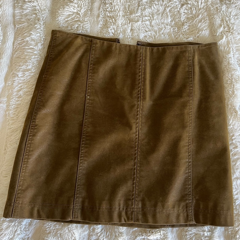 Free people brown skirt